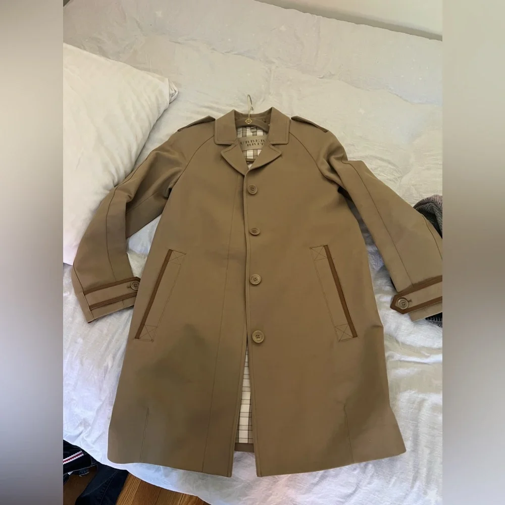 Burberry Brit Coat Size: S leather trimmed - Picture 13 of 16